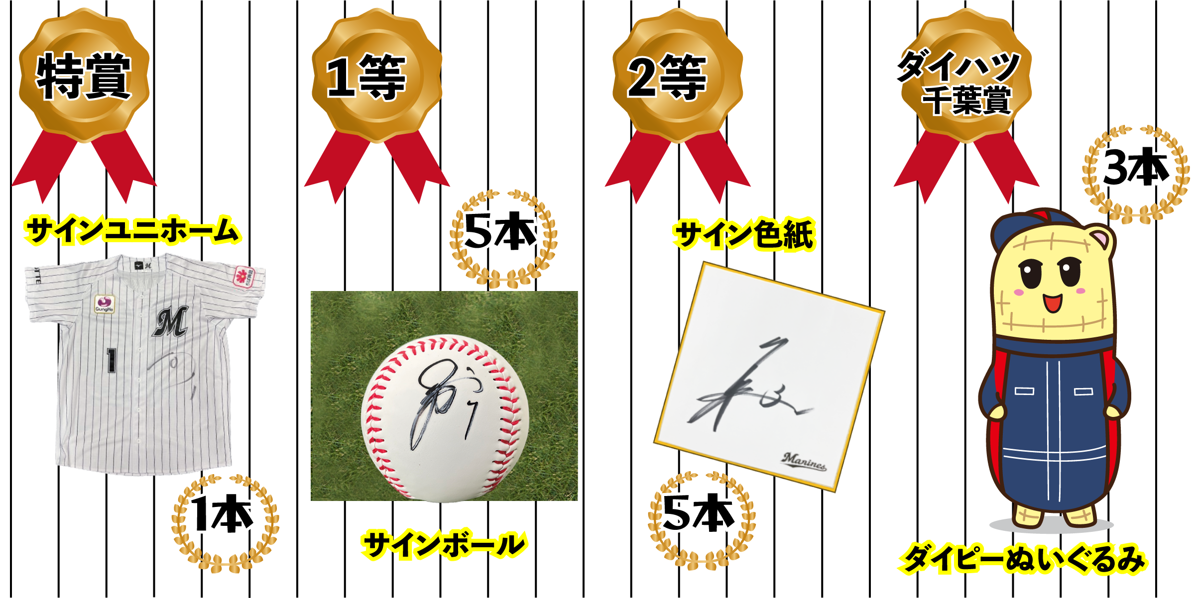マリーンズグッズが当たる抽選会